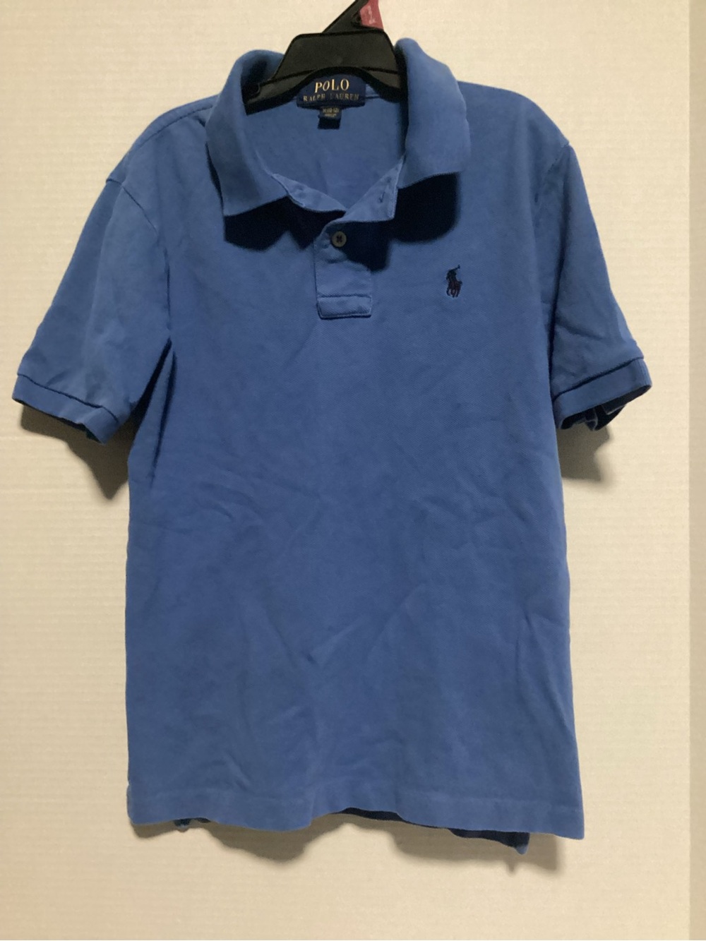 Polo by Ralph Lauren Boys Light Blue Cotton Polo with Embroidered Pony
